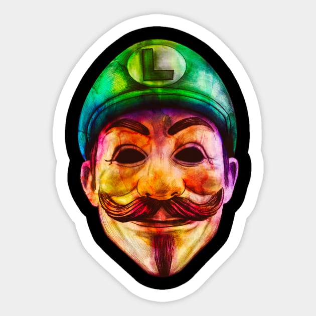 L is for Liberty Sticker by Leaky Pen Productions the Art of Hal Moore